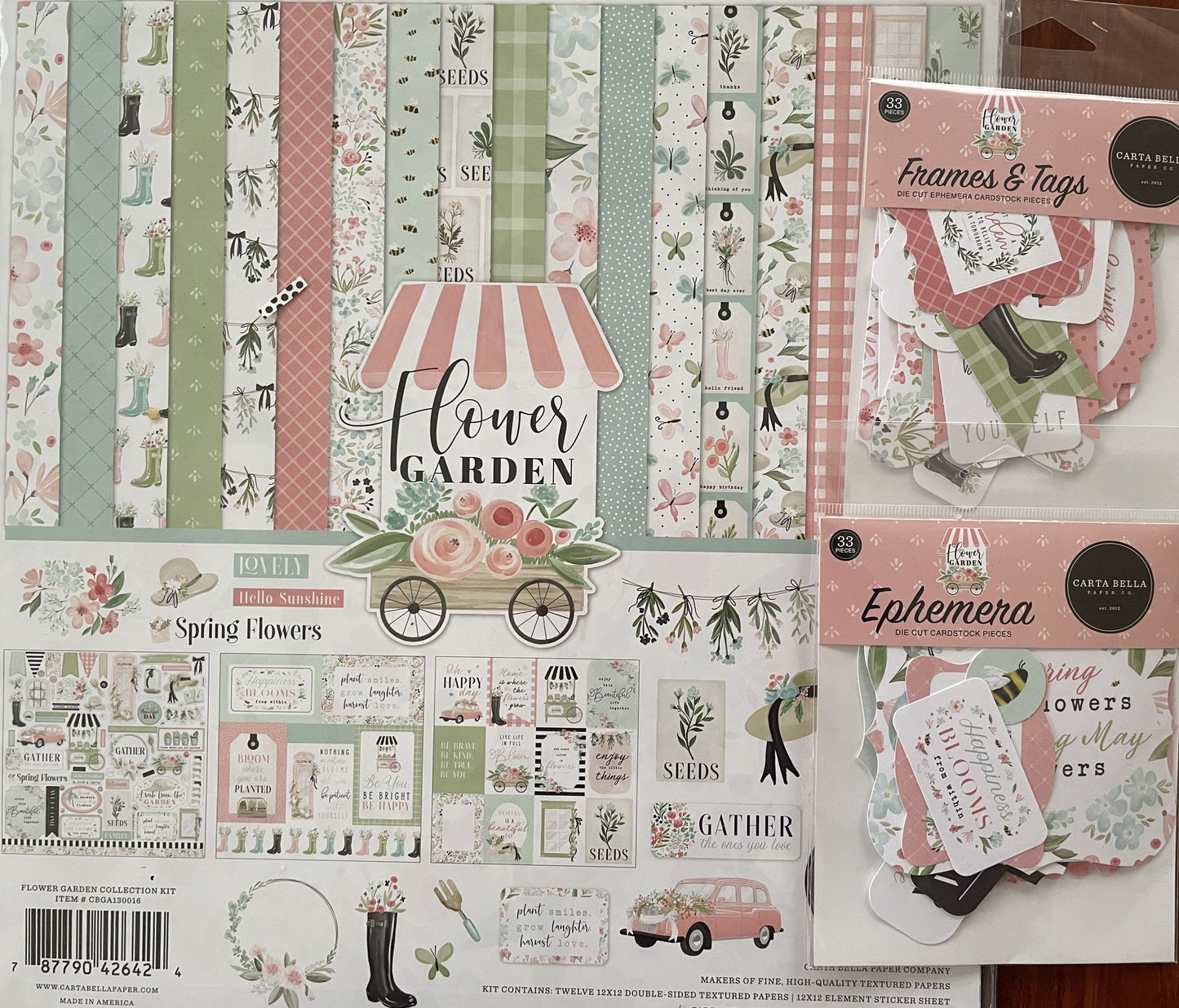 Carta Bella - Flower Garden 12 x 12 Pad only