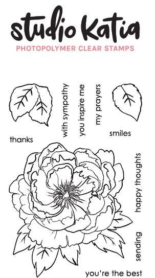 Studio Katia - Japanese Peony stamp set