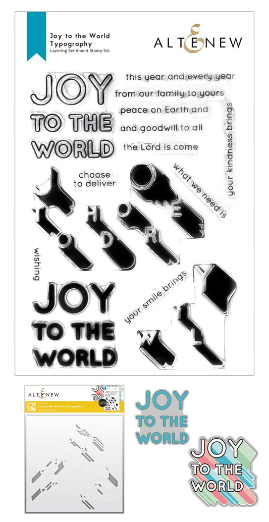 Altenew - Joy To The World (stamp, die and stencil set)