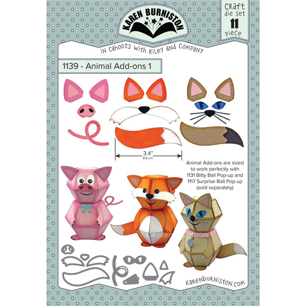 Karen Burniston - KBR1139 Animal Parts 1