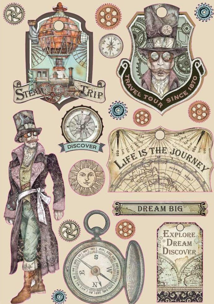 Stamperia - KLSP092 Images Wooden Shapes, Sir Vagabond