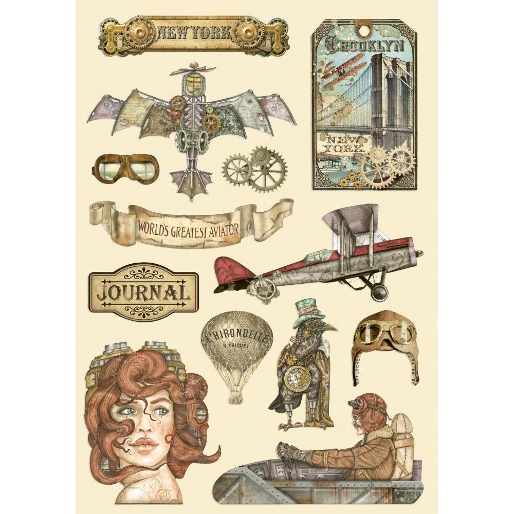 Stamperia - Sir Vagabond Aviator - Wooden Shapes A5