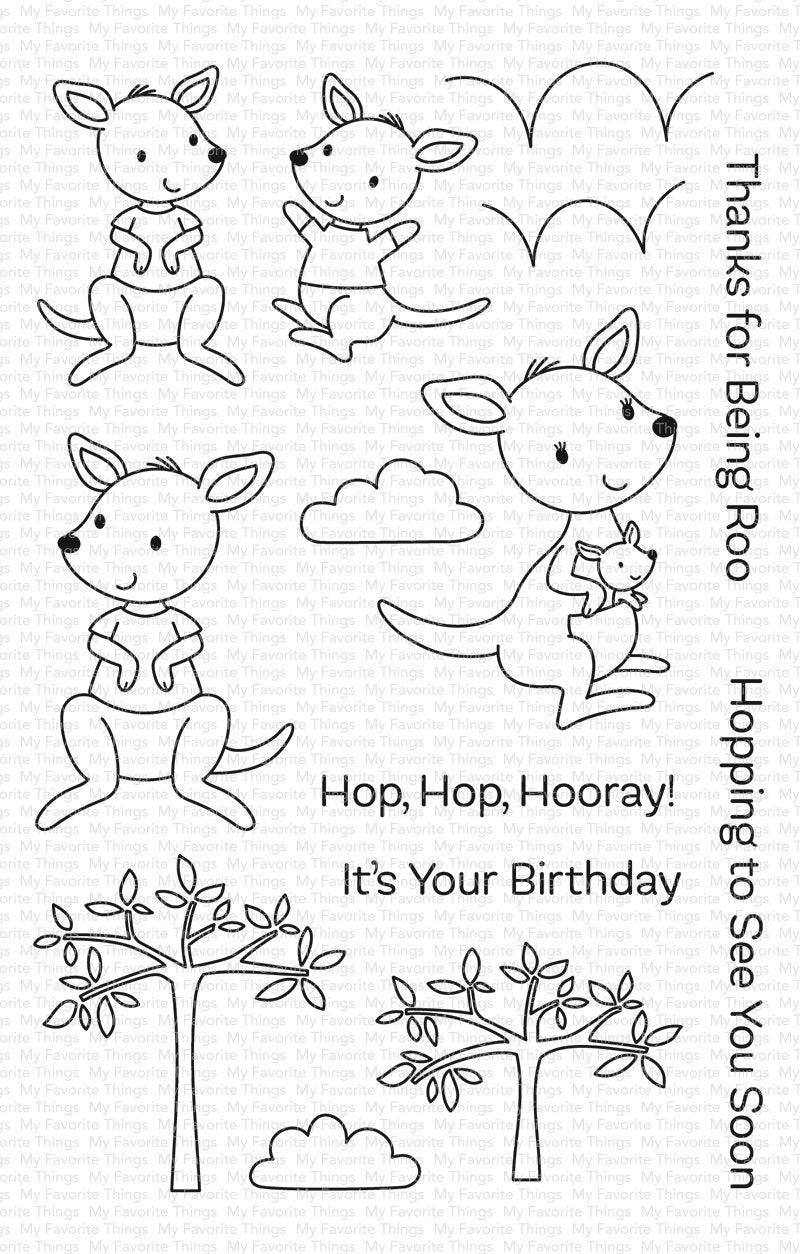 My Favorite Things - Kangaroo Crew stamp & die set........