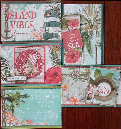 MC&S Card Kit - Simple Stories - Vintage Coastal Kit 2