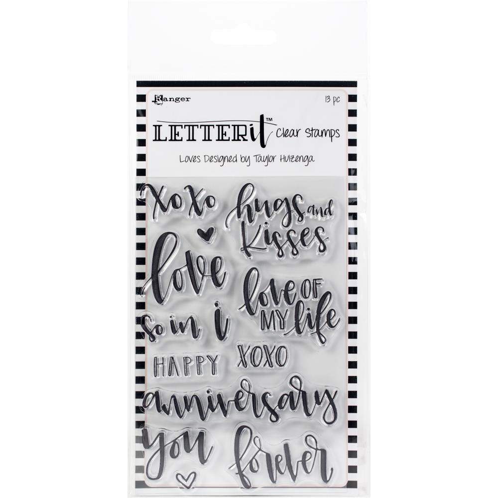 Ranger LetterIt Clear Stamp set - LEC63117 Loves - 1only