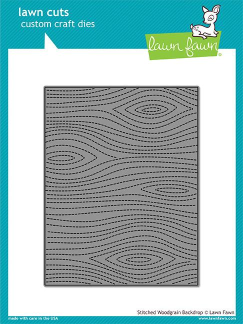 Lawn Fawn - LF1501 Stitched Woodgrain Backdrop die