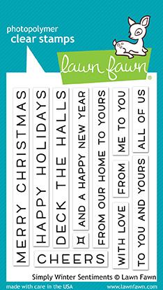 Lawn Fawn - 1771 Simply Winter Sentiments