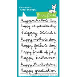 Lawn Fawn - LF1898 Celebration Scripty Sentiments - out of stock