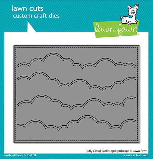 Lawn Fawn - LF2351 Puffy Cloud Backdrop Landscape die