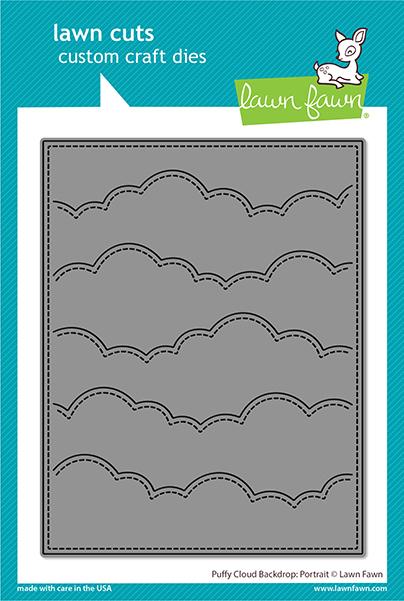 Lawn Fawn - LF2352 Puffy Cloud Backdrop Portrait die