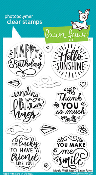 Lawn Fawn - LF2508 Magic Messages stamp set…….