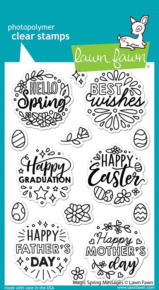 Lawn Fawn - LF2782 Magic Spring Messages stamp set