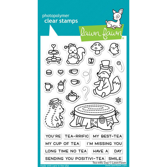 Lawn Fawn - LF2856/2857 Tea-riffic Day (stamp & die set)