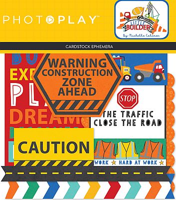 Photo Play - Little Builder - Ephemera pack - LIB9738