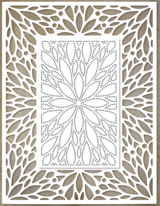 Paper Rose Studio - Leaf Burst Rectangle - out of stock