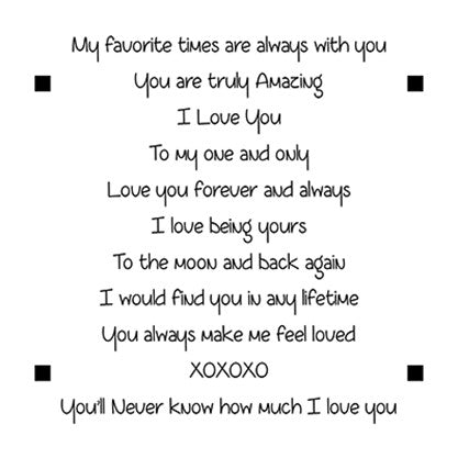 LDRS - Love Stack stamp