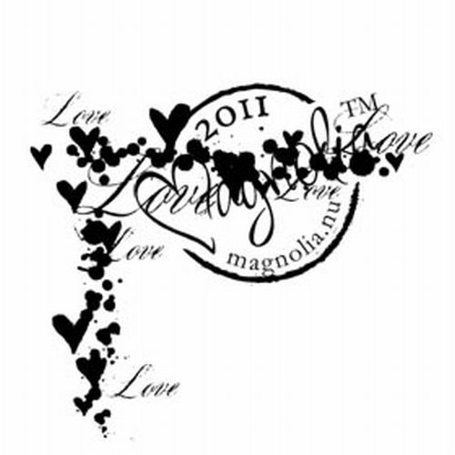 Magnolia Rubber Stamp - Loving Border