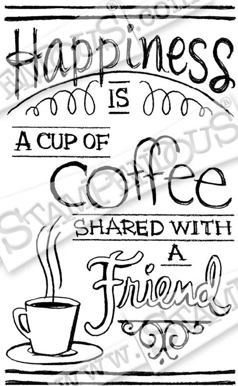 Stampendous - M308 Cling Shared Coffee