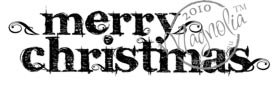 Magnolia Rubber Stamp - Merry Christmas (Text)*