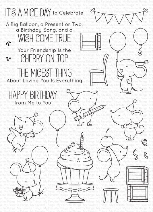 My Favorite Things - Mice Day To Celebrate (stamp & die set)