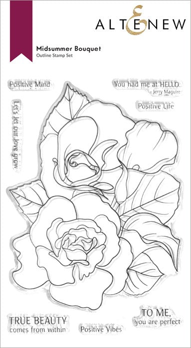 Altenew - Midsummer Bouquet stamp set………