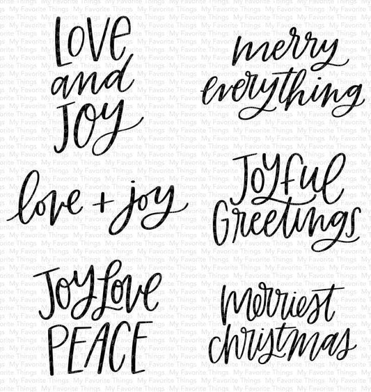 My Favorite Things - Mini Merry Messages (stamp)