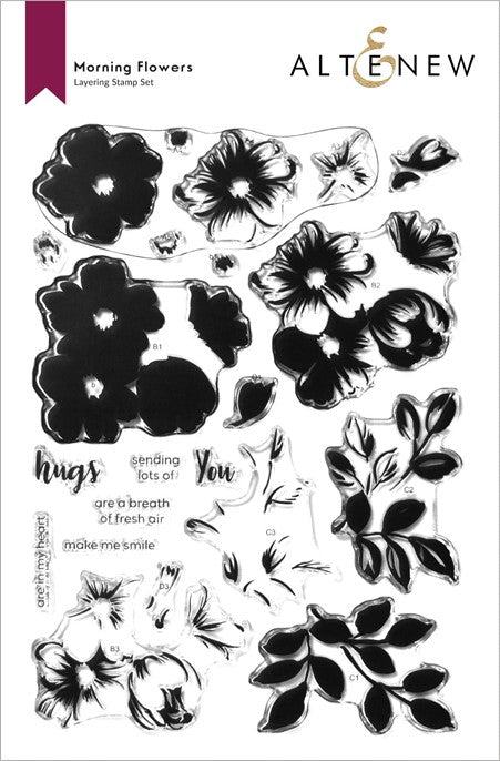 Altenew - Morning Flowers stamp set- sold out