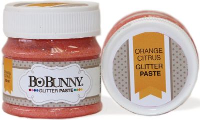 Bo Bunny Glitter Paste - Orange Citrus