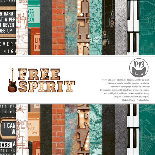 P13 - Free Spirit 6x6" paper pad