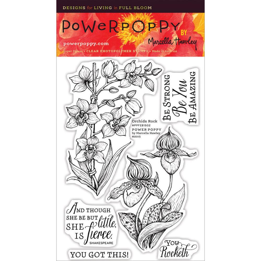 Power Poppy PFEB1502 Orchids Rock