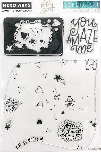 Concord & 9th & Hero Arts PR100 - Props Turnabout stamp…….