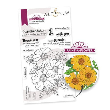 Altenew - Paint A Flower: French Magnolia outline stamp…….