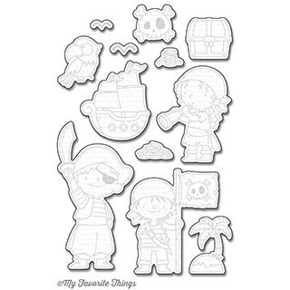 My Favorite Things - Party Like A Pirate die set.........