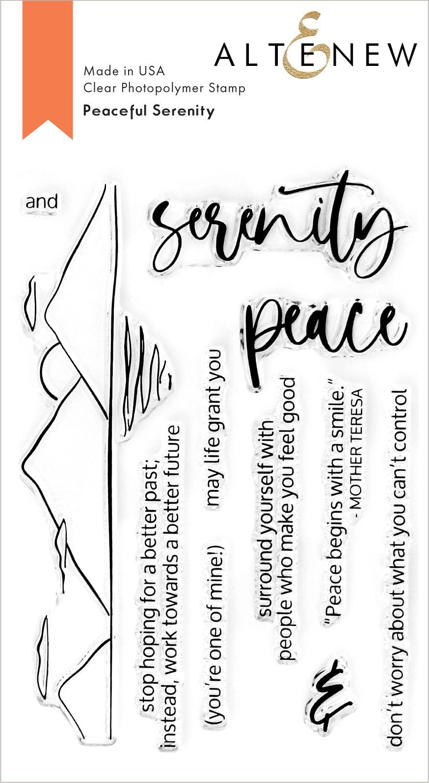 Altenew - Peaceful Serenity stamp set…….