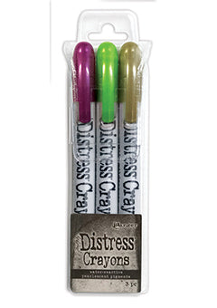 Tim Holtz Distress Pearl Crayon - Set 4