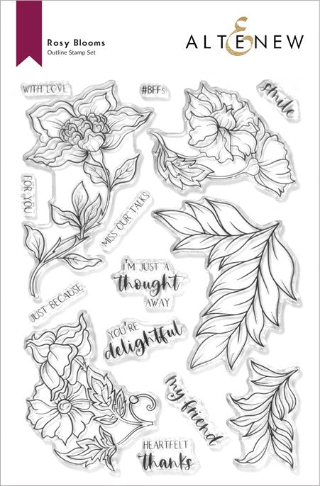 Altenew - Rosy Blooms (stamp & die set)……..