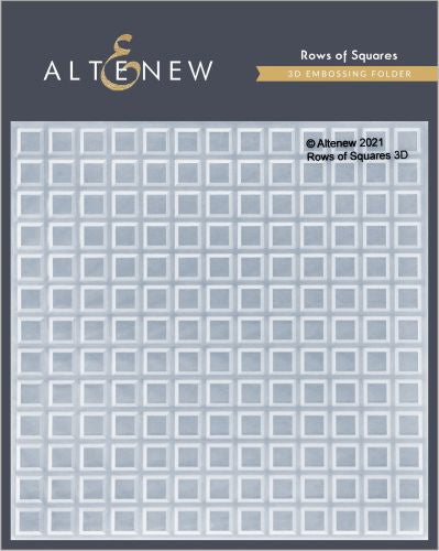 Altenew - Rows of Squares 3D Embossing Folder
