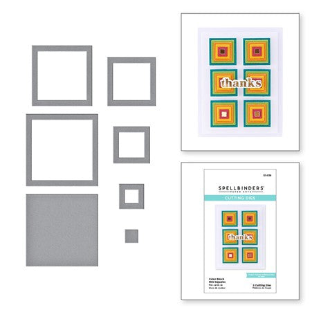 Spellbinders - S1-039 Colour Block Mini Squares