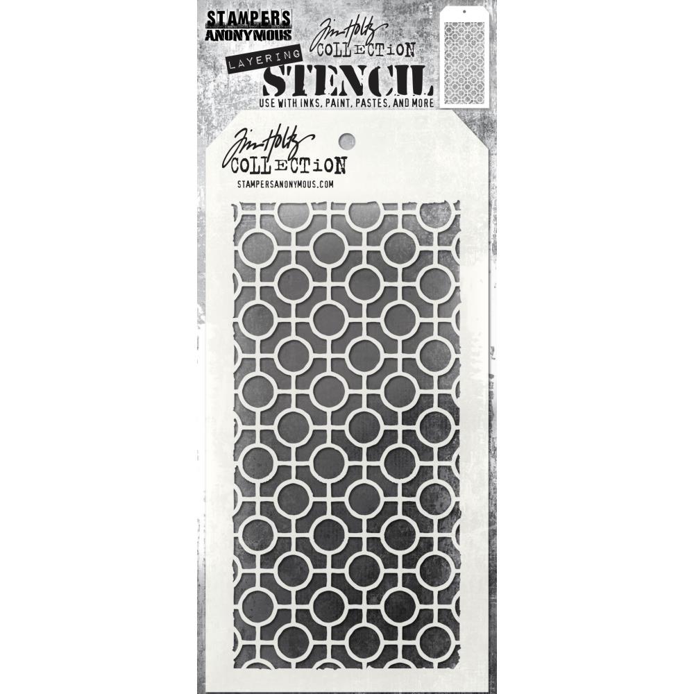Tim Holtz S159 Linked Circles Layering Stencil........
