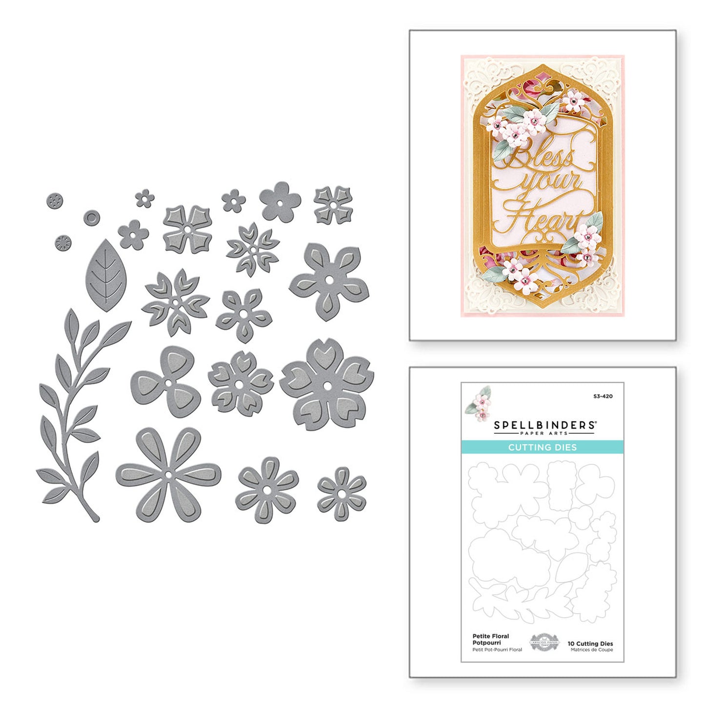 Spellbinders S3-420 Petite Floral Potpourri - out of stock..........