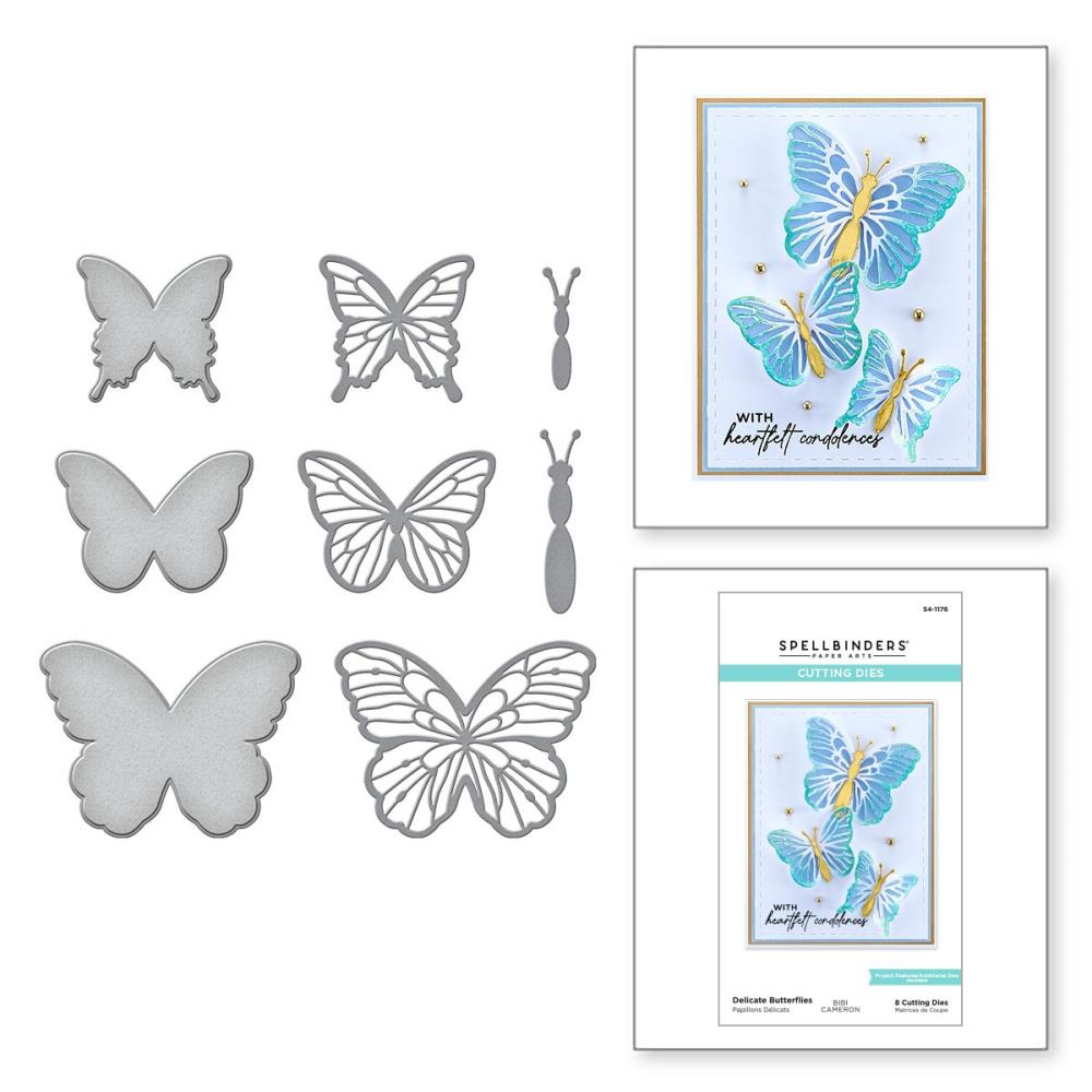 Spellbinders - S4-1176 Delicate Butterflies......