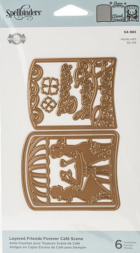Spellbinders S4-983 Layered Friends Forever Cafe Scene......