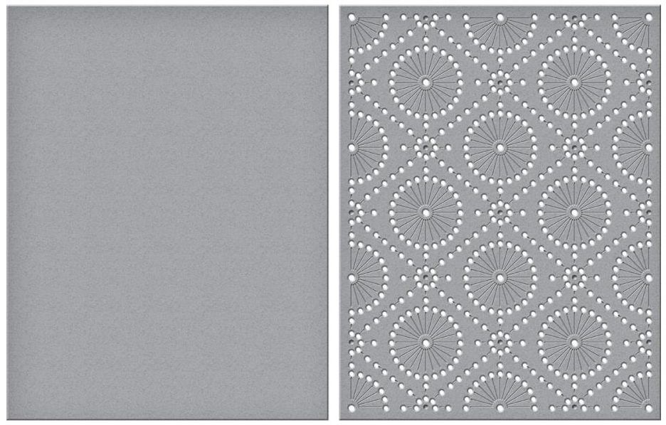 Spellbinders - Circular Stitch Background Etched die (S5-490).......