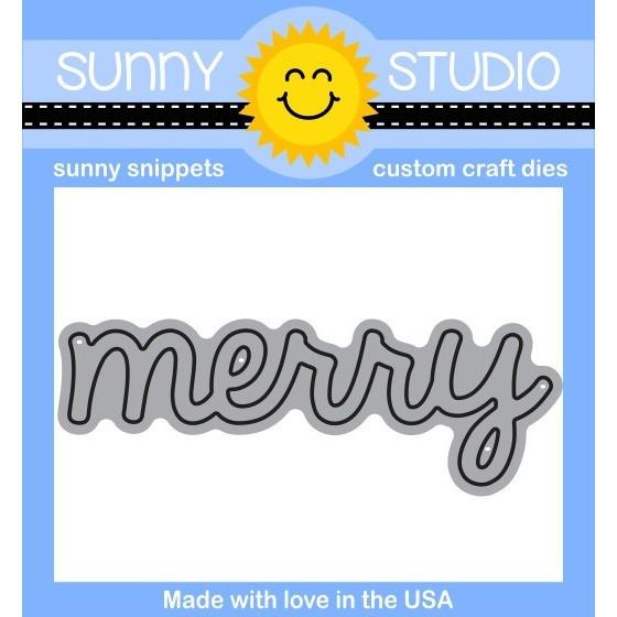Sunny Studio Stamps - Merry word die............