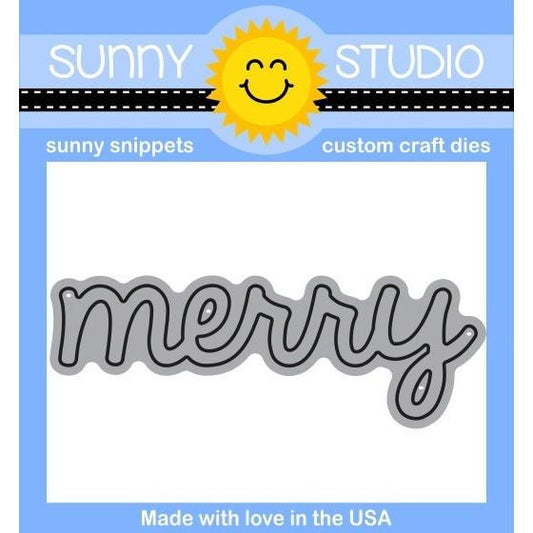 Sunny Studio Stamps - Merry word die*