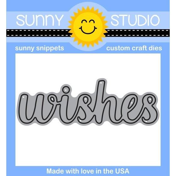 Sunny Studio Stamps - SS805 Wishes Word die.. 1 only.......