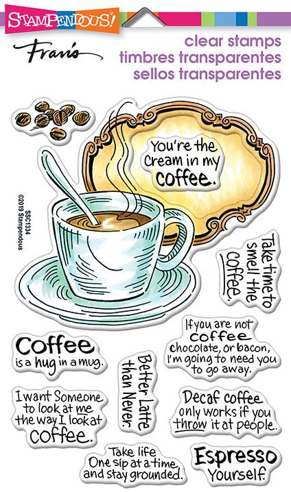 Stampendous SSC1334 Coffee Frame…….