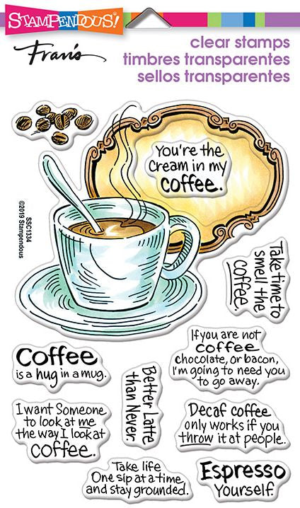 Stampendous SSC1334 Coffee Frame