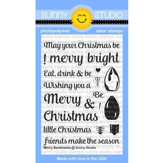 Sunny Studio Stamps - SSCL - Merry Sentiments - out of stock