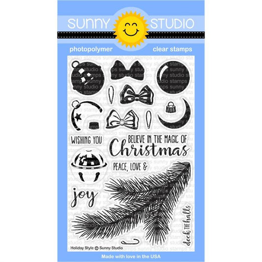 Sunny Studio Stamps - SSCL142 Holiday Style Stamp Set